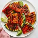 Grilled Watermelon : Easy, Vibrant Summer Recipe 7 Grilled Watermelon wedges with honey, lime, cilantro, and smoky grill marks