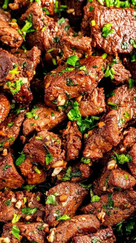 Garlic Butter Steak Bites | Amazing Easy Skillet Dinner 9 Seasoning Garlic Butter Steak Bites before cooking