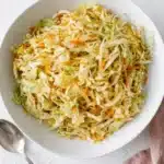 Vinegar Coleslaw (No Mayo) Recipe : Terrific Fresh Crunch 7 Vinegar Coleslaw (No Mayo) with crisp cabbage, carrots, onion, and tangy dressing