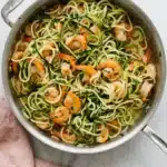 Zucchini Pasta with Lemon Garlic Shrimp : Amazing Recipe 9 Zucchini Pasta with Lemon Garlic Shrimp with fresh zucchini noodles, herbs, and juicy shrimp