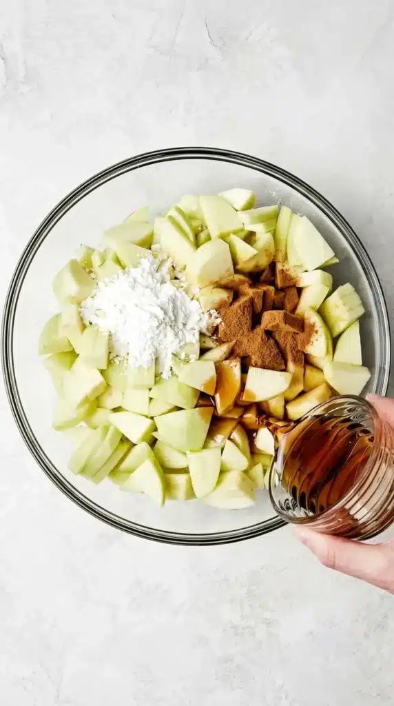 Apple Crisp Recipe : Easy Thanksgiving Dessert With Oat Topping 8 Apple Crisp filling with Granny Smith apples, maple syrup, cinnamon, and arrowroot flour