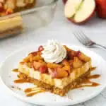 Easy Caramel Apple Cheesecake Recipe : Amazing Fall Dessert 7 Easy Caramel Apple Cheesecake with spiced apples, caramel sauce, and cinnamon whipped cream