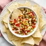Easy Pickle de Gallo Recipe With Crisp Dill Pickles 11 Easy Pickle de Gallo with crisp dill pickles, red pepper, onion, and tortilla chips