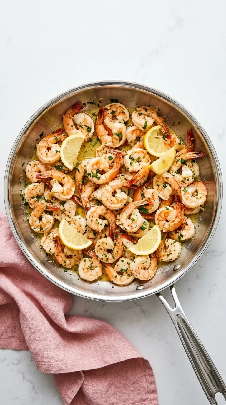 home 6 Garlic Butter Shrimp with lemon, parsley, and rich garlic butter sauce