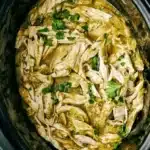 Healthy Crockpot Salsa Verde Chicken Recipe : Amazing & Easy 9 Healthy Crockpot Salsa Verde Chicken with tender shredded chicken, green salsa, and fresh cilantro