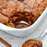 Pumpkin Cobbler Recipe : Easy Cozy Thanksgiving Dessert 7 Pumpkin cobbler with soft spiced cake and gooey caramel sauce served warm from a baking dish